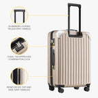 Carry on Luggage Airline Approved (Champagne / 20 Inch - Expandable)