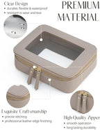 Clear Makeup Bag with Zipper (Stone / Mini & Medium)