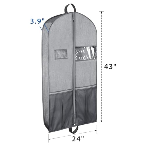 Garment Bags for Travel Suit Bags for Hanging Clothes 43 in