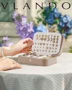 Travel Jewelry Case (Toffee / Medium (4.6"*2.2"*6.3"))