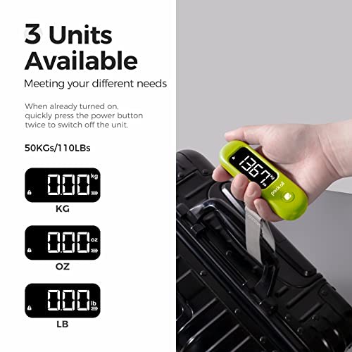 Digital Luggage Scale for Travel (Apple Green)