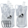 1L Hiking Collapsible Water Bottles (33oz - 4pcs)