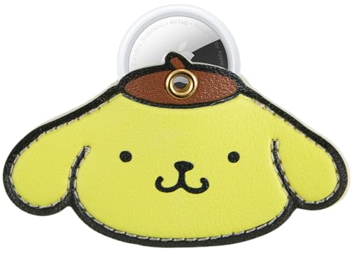 x Sanrio Character Keychain Case Compatible with Apple AirTag (Pompompurin)
