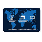 5 Pack RFID Blocking Card for Credit Debit ID Card (Blue WM)