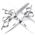 6/7/7.5/8/9-inch professional hair clipper set, stainless steel sharp hair clippers, hairdresser specific scissors (7 in-3pc-A) (7 In-3pc-a)