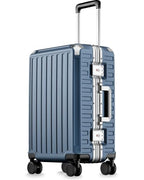20 Inch Zipperless Carry On Luggage (Ocean Blue / 20 Inch)