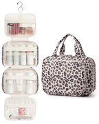 Hanging Toiletry Bag for Women (Y-Leopard / Medium)