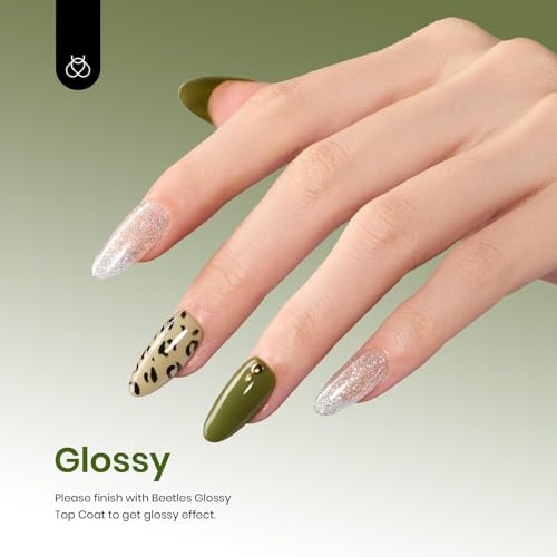 Beetles Olive Green Gel Nail Polish (H - Creme Green | Moss Green)