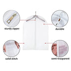 6 Pack Short Garment Bags (24" x 31" 6 Pack / Translucent)
