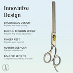 Professional Hair Cutting And Thinning Pet Grooming Scissors (Silver / PetCraft Series)