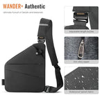 Anti Theft Crossbody Bag (Black)