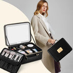 Makeup Bag with LED Mirror (Black)