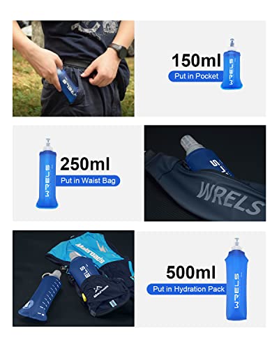 Soft Flask Collapsible 250ml BPA (250ml/8.45oz--Dark Blue)