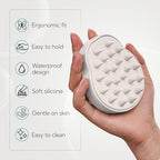 2 Pack Large Scalp Massager Scrubber Shampoo Brush for Hair Growth (New Beige & Green)