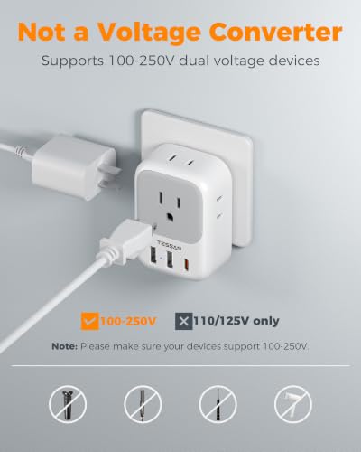 Israel Adapter Plug (White grey-Type H)