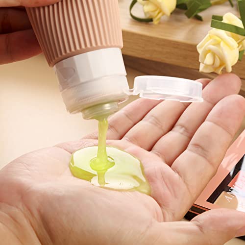 Travel Bottles for Toiletries (3 Ounces / Apricot)