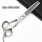 6/6.5 inch professional hair scissors hairdresser hair thinning scissors hairdressing tools barber scissors (6-inch 5pc)