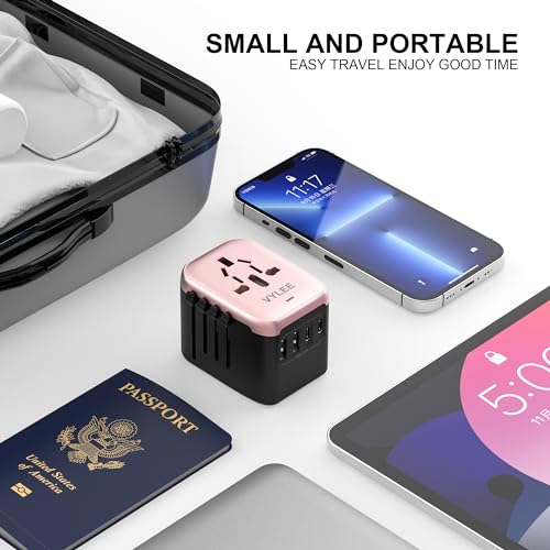 Universal Travel Adapter (Rose Gold)