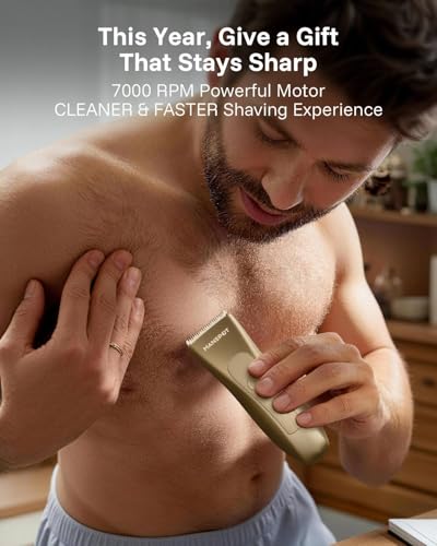 Manscape Groin & Body Hair Trimmer for Men (Gold)