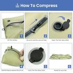 TPU Vacuum Bag for Travel (Green / Large)