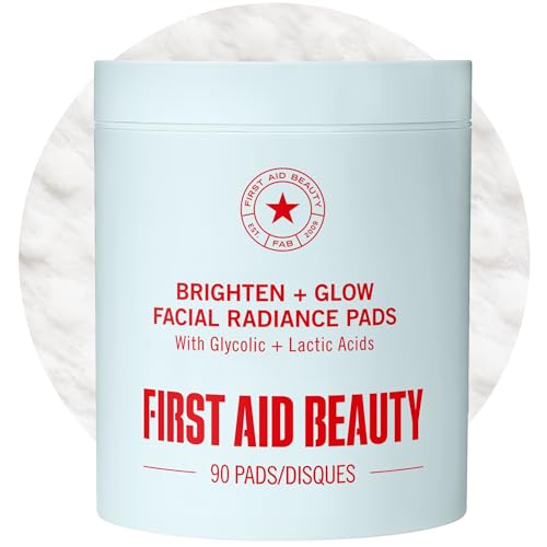 Facial Radiance Pads with Glycolic & Lactic Acids (90 Count (Pack of 1))