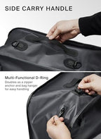 Black Voyage Reusable Vacuum Compression Travel Bag for Carry (Gray (1-Pack) / Large)