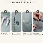 Comforter Storage Bag (Gray-2Layer-2PCS)
