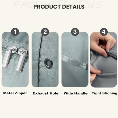Comforter Storage Bag (Gray-2Layer-2PCS)