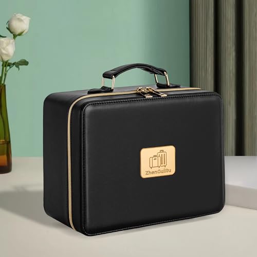 Makeup Bag with LED Mirror (Black)