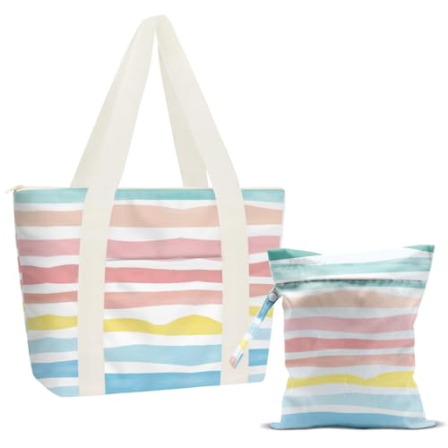 Beach Bags Wet Bag for Swimsuit (Waves)