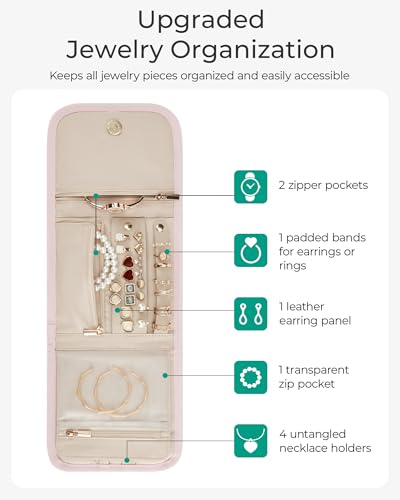 Travel Jewelry Organizer Case (B-Camel / Small)