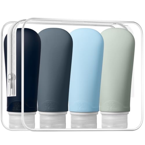 Travel Bottles for Toiletries (Black / 3.4 Ounce)