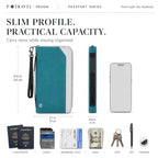 Family Passport Holder for 6 (New blue)