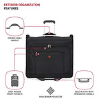 7895 Premium Rolling Garment Bag (24 inch Rolling / Black)