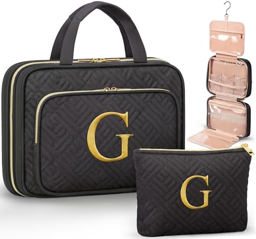 Personalized Hanging Toiletry Bag Travel Makeup & Cosmetic Bag Organizer (G)