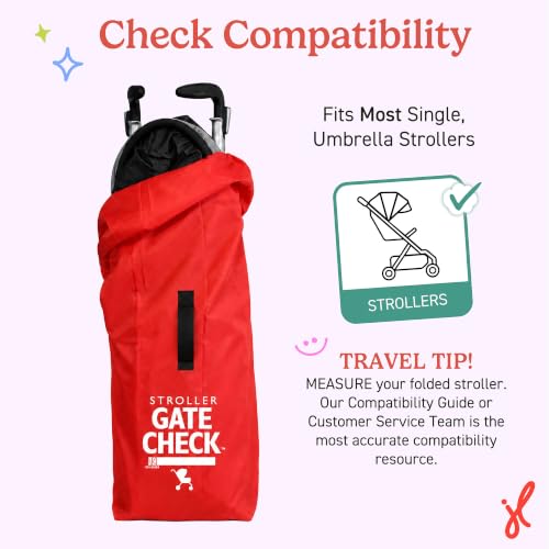 Gate Check Travel Bag for Umbrella Strollers (Red)
