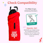 Gate Check Travel Bag for Umbrella Strollers (Red)