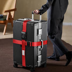 Heavy Duty Luggage Straps with TSA Lock (Cross Red-New)