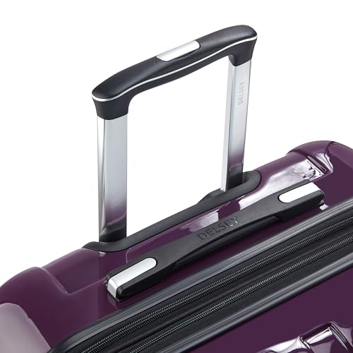 Helium Aero Hardside Expandable Luggage with Spinner Wheels (Plum / Checked-Medium 24 Inch)