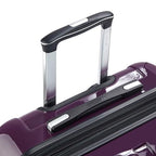 Helium Aero Hardside Expandable Luggage with Spinner Wheels (Plum / Checked-Medium 24 Inch)