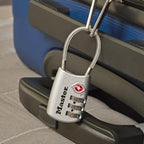 TSA Approved Combination Luggage Lock (Black, Blue, Red, Silver / 4 Pack)