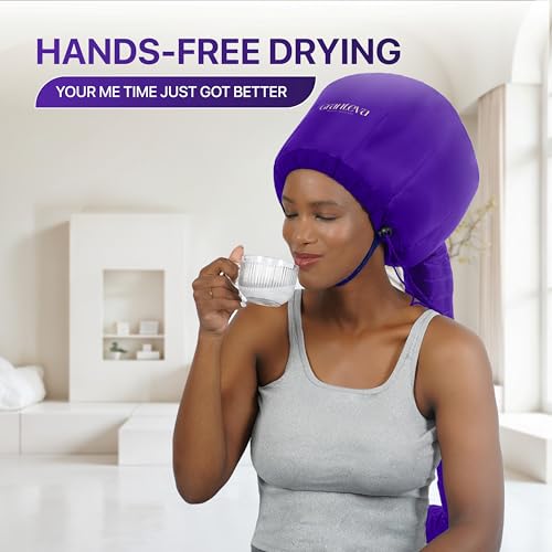Bonnet Hair Dryer Attachment w (Purple)