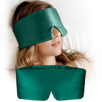 Silk Sleep Mask for Women and Men (Green)