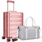 29 Inch Large Checked Luggage (Rose Gold / 29 inch Checked)