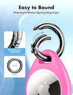 Holder for Apple AirTag (Black&Rose Pink &Yellow&Blue)