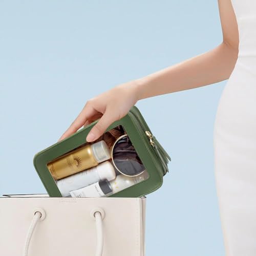 Clear Makeup Bag (GREEN 1)