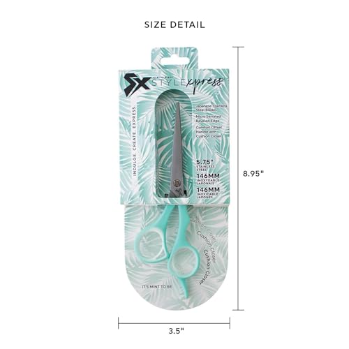 Style Xpress It's Mint To Be Hair Cutting Scissors (IT'S MINT TO BE)