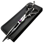 6/7/7.5/8/9-inch professional hair clipper set, stainless steel sharp hair clippers, hairdresser specific scissors (7 in cutting scissors) (7 in Cutting Scissors)