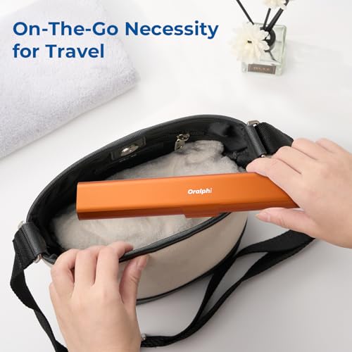 Aluminum Toothbrush Travel Case (Orange / 1 Pack (Standard))