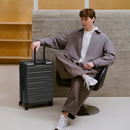 Medium Checked Luggage 26 Inch (02-Black (Basic) / Checked 26-Inch)